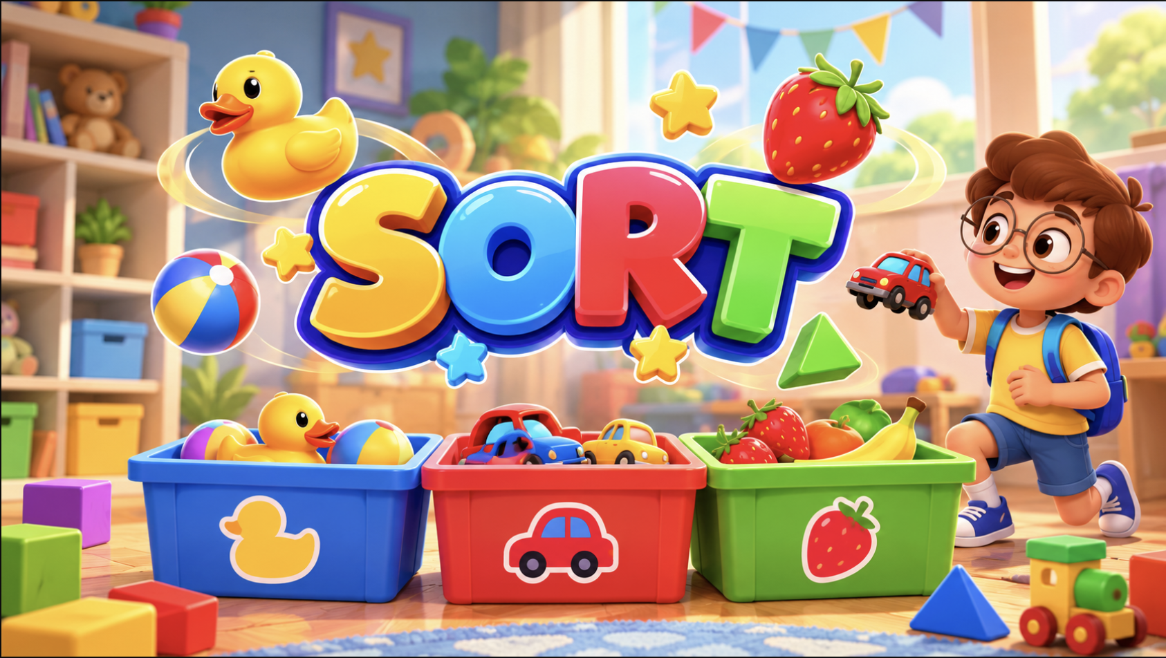 Sort data into 3 categories
